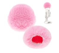 Hobbspring 2 piezas de filtro de protección contra el viento 13 x 11 cm micrófono cubierta de espuma rosa micrófono cubierta de espuma peluda parabrisas manguito cortavientos reutilizables cubiertas