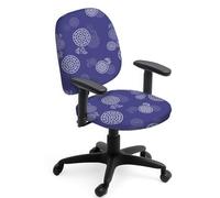 Hobbspring Juego de 2 fundas de silla de oficina de poliéster con flores de amor y pétalos de fruta, fundas elásticas para sillas universales para escritorio universal, silla de ordenador, regalos de