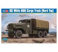 Hobby Boss US White 666 Cargo Hard Top Model Kit (Importación USA)