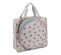 Hobby Gift Bolsa de Bordado y Punto de Cruz Bee Craft Bag para Guardar bastidores de Varios bastidores de hasta 25 cm con 2 Bolsillos con Cremallera para Hilos, Patrones, 12x35x35 cm