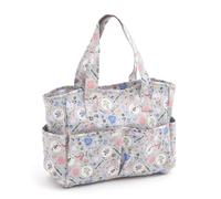 Hobby Gift Bolsa de Tejer Mediana, Bolsa de Manualidades con Compartimentos, Organizador de Crochet para Punto de Cruz, Lana y Bordado, 13 x 34,5 x 29 cm, Hecho en casa