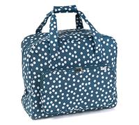 Hobby Gift Bolsa de Viaje para Almacenamiento de máquina de Coser, PVC Mate, Punto Verde Azulado