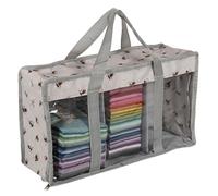 Hobby Gift Bolsa Fat Quarter para Tela, Bolsa Grande Suave para Tejer con Cremallera Completa y Diseño Transparente, Organizador de Crochet y Costura con Asas Dobles, 46 x 15 x 26 cm, Abejas