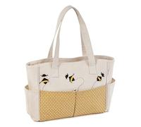 Hobby Gift Bolsa de Manualidades, Algodón PVC, Abeja-Aplique, 13 x 36 x 31cm