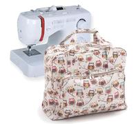 Hobby Gift MR4660 95 máquina de Coser Exclusiva, Bolsa de Transporte Acolchada de PVC, Almacenamiento de Accesorios adicionales, 20 x 43 x 37 cm, Espuma, búho