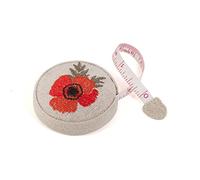 Hobby Gift, Cinta métrica, bordada, flores silvestres, 150 cm