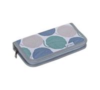 Hobby Gift Estuche de ganchillo elástico para almacenamiento de ganchillo, 100% algodón, funda rígida con cremallera, 10 x 20 x 3 cm, bolas de hilo