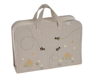 Hobby Gift Estuche Grande para proyectos, Lino de Abeja, 10,5 x 40,5 x 28 cm