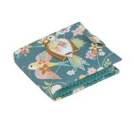 Hobby Gift Estuche para agujas - 5 agujas de coser 4 imperdibles 3 alfileres y tijeras incluidas - Almacenamiento para objetos punzantes 100% algodón - 2,5 x 9,5 x 9 cm - Aviario