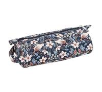 Hobby Gift Estuche para Agujas de Tejer, de algodón Suave con Estampado de pájaros, para Guardar alfileres de hasta 40 cm, con Cremallera Completa y asa para Transportar 11x23 x7cm