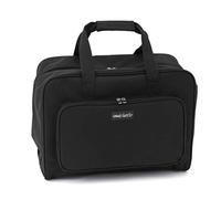 Hobby Gift Mr4660 LK Exclusiva para máquina de Coser, Acolchada con PVC, Bolsa de Transporte, Almacenamiento de Accesorios adicionales, 20 x 43 x 37 cm, Poliéster, Negra