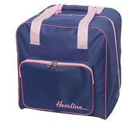 Hobby Gift Overlocker - Bolsa de transporte acolchada de poliéster para máquina, bolsillos para almacenamiento de accesorios adicionales, 39 x 32 x 36 cm, azul marino y rosa, azul y rosa, (d/w/h) 39 x