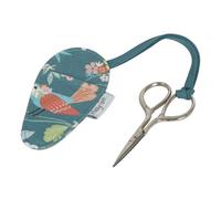 Hobby Gift Tijeras de bordar - Tijeras vintage en estuche - 5,5 x 11 cm - Aviario
