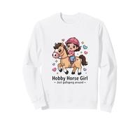 Hobby Horse Girl Galopando Alrededor De Pony Sudadera