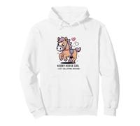 Hobby Horse Girl Galopando Alrededor De Pony Sudadera con Capucha