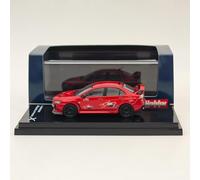 Hobby Japan 1/64 para Lancer Evolution X RALLIART Red Metallic HJ643053BR Diecast Model Car Limited Collection