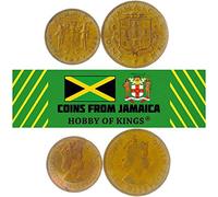 Hobby of Kings Juego de 2 Monedas de Jamaica: 1/2, 1 Penny. 1953-1967. Reina Elizabeth II