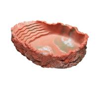 Hobby Tazón De Agua L 550 Ml Rojo Terrario Tazón Agua Reptiles Decoración