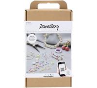 Hobby Welt kreativ Large jewellery craft set for bracelets, necklaces and earrings, with video tutorial