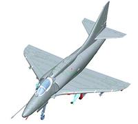 Hobbyboss-1/72 A-F Sky Hawk Halcón Kit de Modelo de plástico, Color Diferentes (087255)