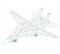 Hobbyboss 80279 F-14a Tomcat VF-1 "Wolf Pack Model Kit, Colorido