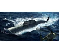 Hobbyboss 83525 Barco Submarino SSN Akula Flota Rusa 1:350, Nuevo
