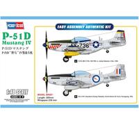 Hobbyboss 85806 1:48-P-51D Mustang IV Fighter,205mm length,236 (Importación USA)