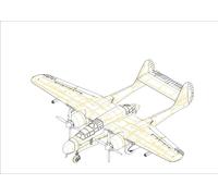 Hobbyboss 87261 - 1:72 Ee.uu P-61A Negro Widow- Nuevo
