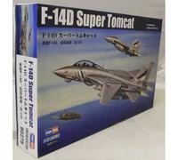 HobbyBoss-HBS80278 F-14d Kits de construcción de Aviones Modelo Hobby, Color Azul Marino, S Boss HBB80278