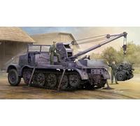 Hobbyboss Trumpeter 09576 - Schwerer Zugkraftwagen 18T with 6T Billstein-Crane SD.Kfz.9/1 - Escala 1/35 - Kit de modelismo de plástico