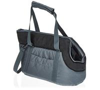Hobbydog TORGZC6 - Bolsa para Perros y Gatos, tamaño 22 x 20 x 36 cm, Color Gris y Negro