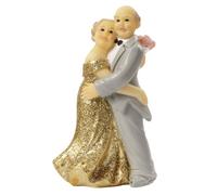 Hobbyfun Par de oro 7,5 cm - 1 pieza - Decoración para tartas - Oro - Cumpleaños