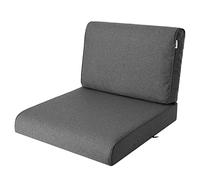 HOBBYGARDEN, Cojín de ratán NEL, cojín para palés, para exterior/interior, muebles de jardín, columpio de hollywood, cojín de asiento, cojín de asiento, grafito, tamaño 3: 70 x 70 cm