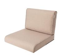 HOBBYGARDEN Cojín exterior 50x50cm en beige - Cojín de asiento para muebles de balcón, columpio y muebles de salón exterior | Modelo NEL para jardín y terraza