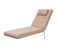 HOBBYGARDEN para interior/exterior, cojín de asiento, cojín acolchado, cojín para muebles de jardín, para sillas o tumbonas, acolchado, sofá, 204 x 60 x 10 cm, color beige