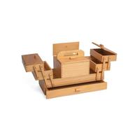 HobbyGift GB9590 - Caja de almacenamiento para coser en voladizo (madera, 23½ x 45 x 32 cm)