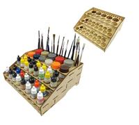HobbyHold Organizador de modelismo - Soporte para herramientas y pintura - Soporte de color Citadel - Organizador de modelo de mesa para colores - Organización de colores - Soporte para pinceles