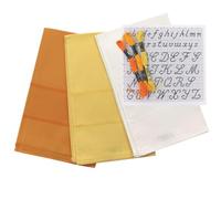 hobbymio.it Juego de 3 paños de Cocina para Bordar a Punto de Cruz con Tela Aida, 3 madejas de Hilo y 1 patrón de Alfabeto. Ideal para Bordado Creativo y Bricolaje (Mix 1)