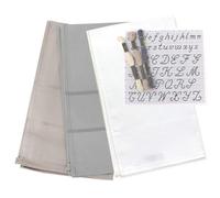 hobbymio.it Juego de 3 paños de Cocina para Bordar en Punto de Cruz con Tela Aida, 3 madejas de Hilo y 1 Esquema de Alfabeto. Ideal para Bordado Creativo y Bricolaje (Mix 3)