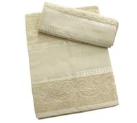 hobbymio.it Juego de toallas con toalla de invitado para bordar en punto de cruz, toallita más toalla de invitado con tela Aida, toalla de baño de 50 x 100 cm más toalla de invitado 30 x 50 cm (20