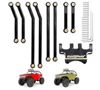 HobbyPark Enlaces de aluminio y soportes de latón para cerrojo axial SCX24 B17 1/24 Crawler Car