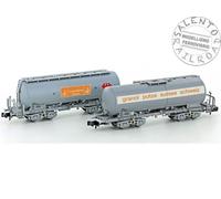HOBBYTRAIN 23491 - Escala N 1:160 - Set De 2 Vagones Productos Silos SBB Tipo