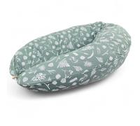 HOBEA-Germany Almohada de Lactancia 190 cm x 76 cm XXL Almohada de Embarazo Almohada para Dormir de Lado con Funda de algodón orgánico (Bosque)