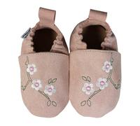 HOBEA-Germany Zapatos veganos para niños RecyStep Flores de cerezo de color rosa viejo 24/25 (2-2½ años) Suela con agarre
