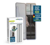 Hoberg cortina mosquitera para caravanas 60 x 180 cm | puerta mosquitera con bandas magnéticas XXL | puerta mosquitera para caravanas | mosquitera magnética | cierre automático