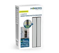 Hoberg cortina mosquitera para caravanas 60 x 195 cm | puerta mosquitera con bandas magnéticas XXL | puerta mosquitera para caravanas | mosquitera magnética | cierre automático