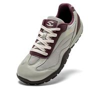 HOBIBEAR Zapatillas descalzas para mujer y hombre, zapatos de puntera ancha unisex, casuales, antideslizantes, para caminar, gris/rojo, 39 EU