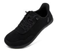 HOBIBEAR Zapatos descalzos anchos unisex sin manos para mujer y hombre, zapatos descalzos, minimalistas, al aire libre, para correr, caminar, Negro , 40 EU Ancho