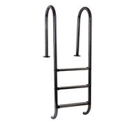 HOBIRD Escalera de Piscina, Pedal de Piscina sin Deslizamiento de Acero Inoxidable de 3 Pasos de 3 Pasos, escaleras de Piscina Negra para Interiores y Exteriores
