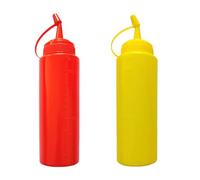 Hobngmuc 2 Piezas Divertida Botella Falsa De Aderezo para Ensaladas, Falsa Mostaza Y Ketchup Botella, Juguetes De Bromas con Botellas, Bromas Creativas con Falsas Botellas De Condimento